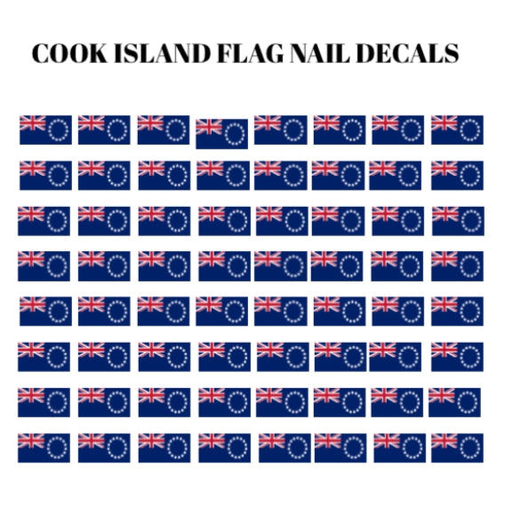 Cook Island Flag Nail Decal