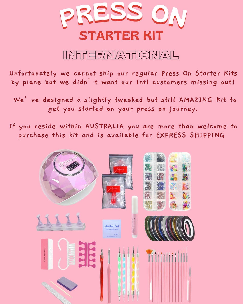 DIY Press On Starter Kit *International / Domestic*