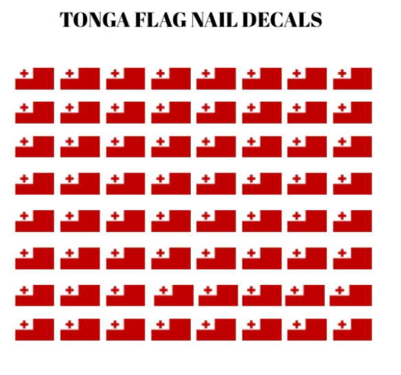 Tonga Flag Nail Decal